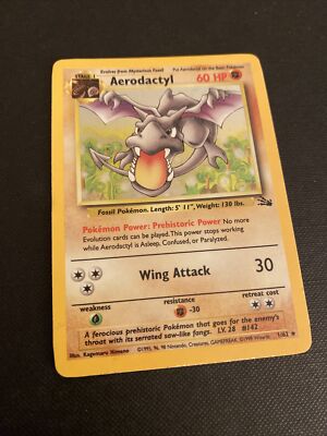 Aerodactyl 1/62 Rare Holo Pokemon Card Fossil Set 1999 WOTC | eBay UK