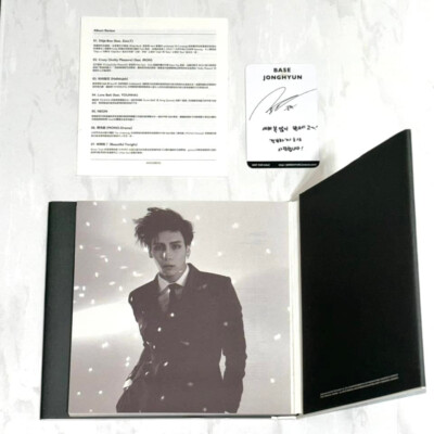 K-POP・アジア SHINee JONGHYUN BASE Shinee Jonghyun Base Album White Version Korean Edition From