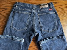 Wrangler Jeans Size 16 Husky Boot Cut Youth Adjustable Dark Wash Denim Classic