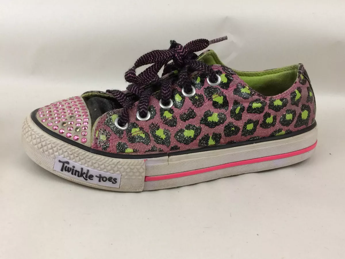 Skechers twinkle toes green deals