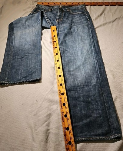 Citizens Of Humanity Jeans Herren 34 Evans Dunkelblau Straight Stretch Denim Hose - Bild 7 von 18
