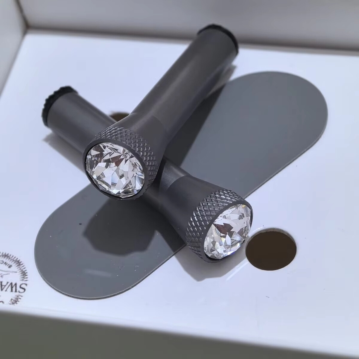 BMW MINI 51265A681A8 Crystal Clarity Door Pins Locking Knob Pull