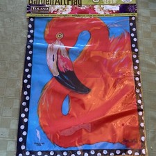 Flamingo garden flag, new, 12.5x18 , Toland Flags
