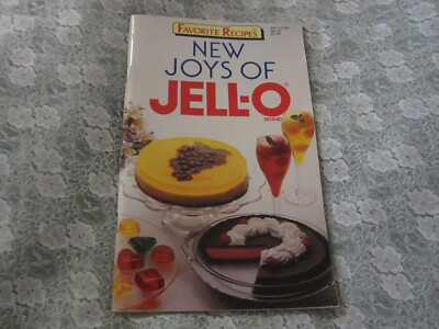 Vintage 1991 New Joys of Jello Gelatin Dessert Recipe Book Cookbook Favorite Rec