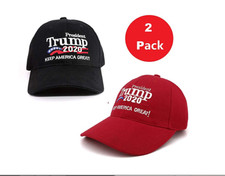 Keep America Great Trump 2020 President Election Cap Adjustable Baseball Red Blk