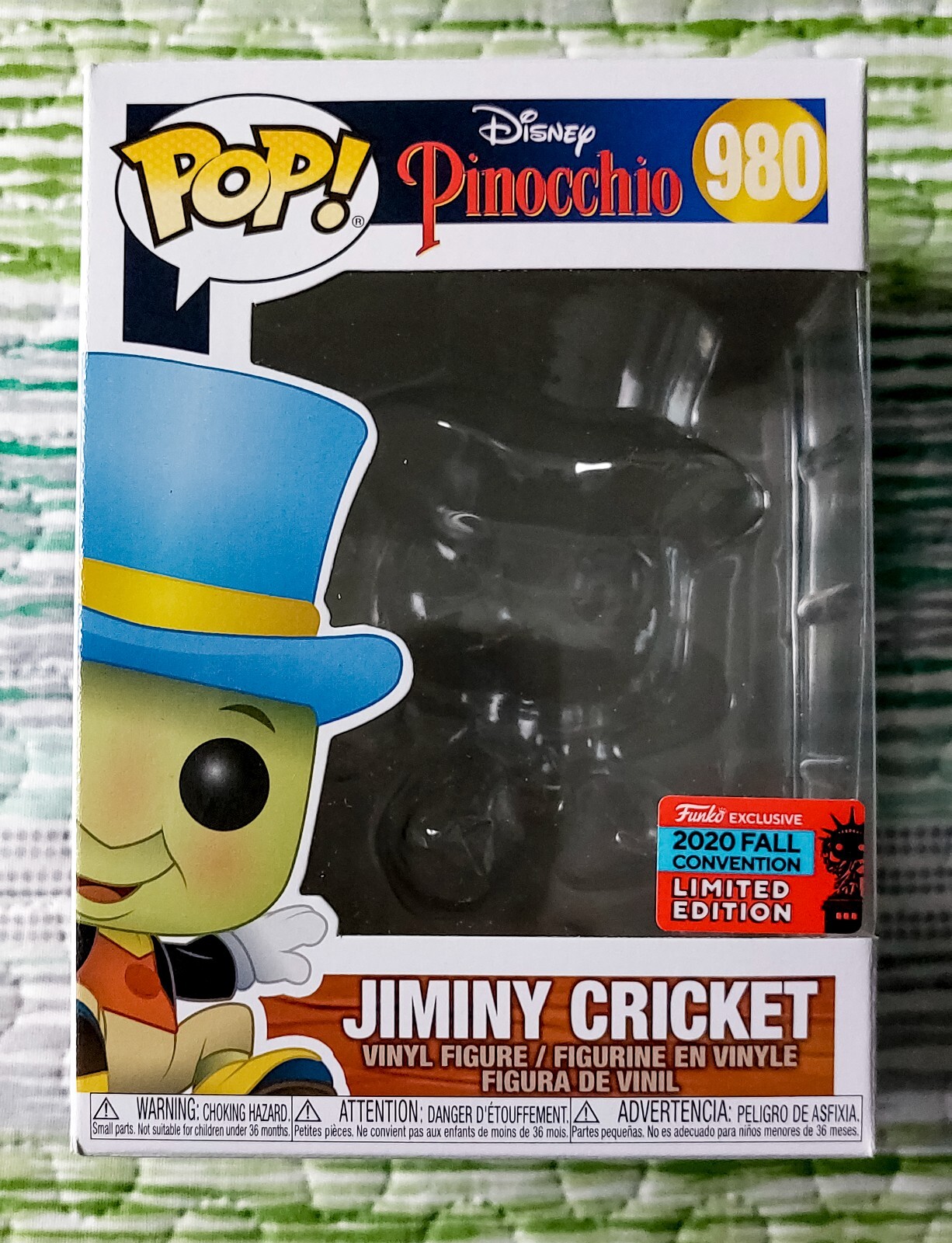 Caja Vacia Funko Jiminy Cricket-Pinocchio, Nº 980