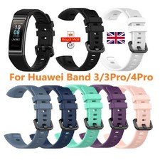 Cinturino sportivo in silicone per Huawei Band 3/3Pro/4Pro cinturino di ricambio UK