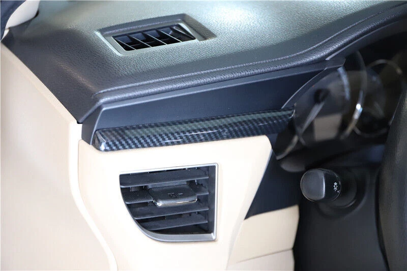 Consola central para Toyota Corolla ABS fibra de carbono 2014-2016 cubierta de instrumentos Foto 2 de 4