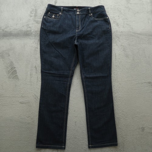 Style & Co Jeans Women's Size 16 Blue High-Rise Straight Denim 31.5" Inseam