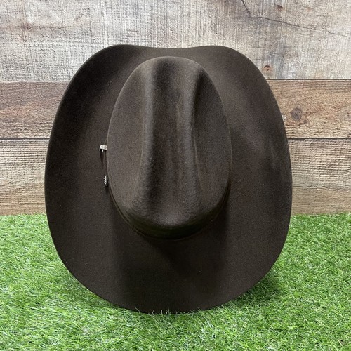 Men Brown 100X Felt Western Cowboy Hat / Tejana Vaquera Cafe - Picture 2 of 8