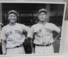 Wally Berger and hank leiber signed autographed vintage photo