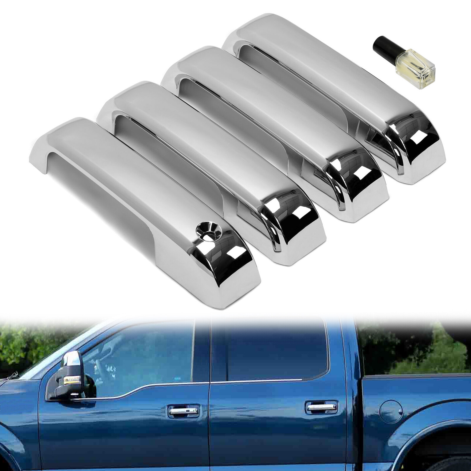 FOR 2015 2019 2020 FORD F150 F150 CHROME DOOR HANDLE COVER COVERS