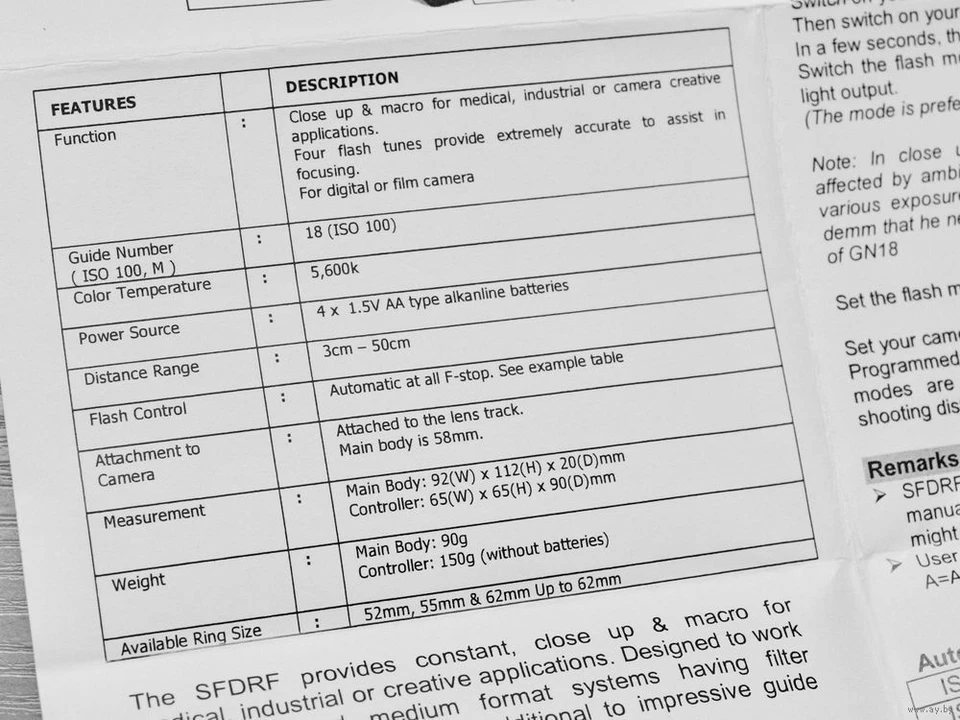 Bower  SFDRF Ring Light / Macro Flash - Image 3 of 4