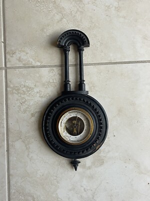 Victorian Eastlake Barometer Weather Instrument by Adolf Nyman Vesteras Sweden 