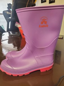 kamik lined rubber boots