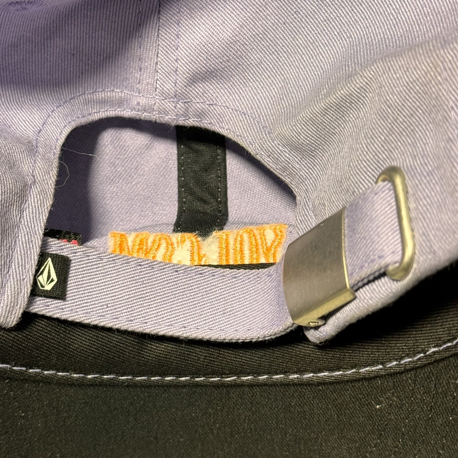 Volcom Sample Strapback Hat Cap Purple Orange Yup… - image 6