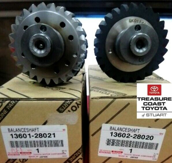 NEW OEM TOYOTA BALANCE SHAFT PAIR NO.1 & NO.2 xB MATRIX NEW OEM TOYOTA BALANCE SHAFT PAIR NO.1 & NO.2 xB MATRIX