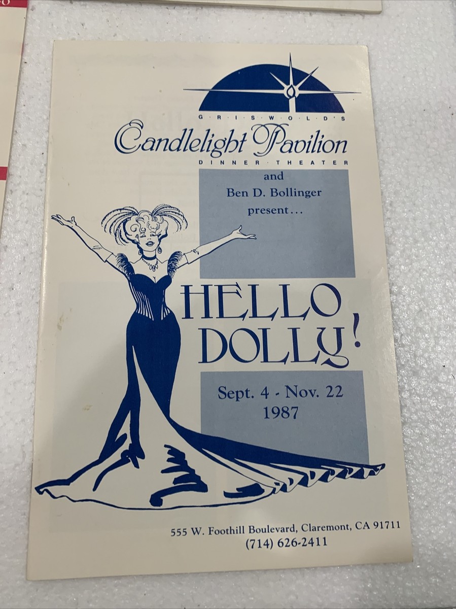 Griswold's Candlelight Pavilion Dinner Theater Claremont CA Program Lot
