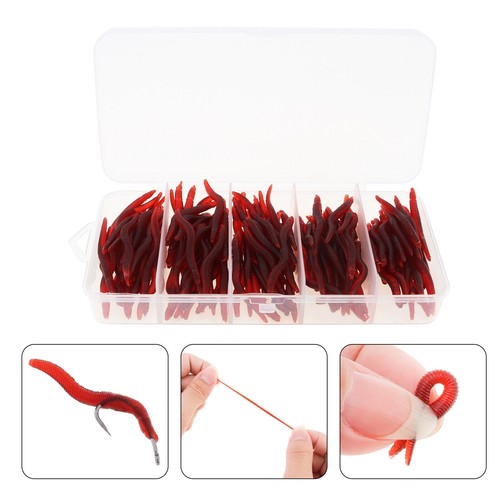 150pcs/box Fishing Soft Lure Trout Worm Earthworm simulation Fishing bait