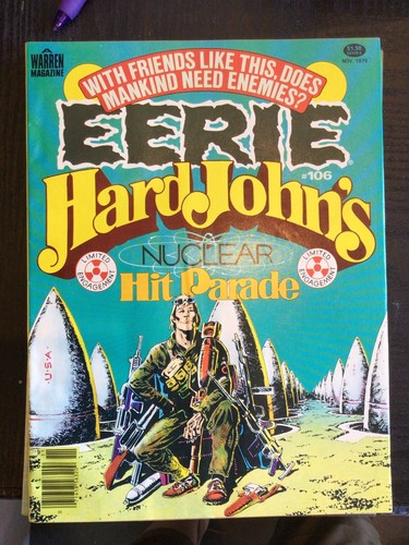 EERIE MAGAZINE #106 108 109 WARREN PUBL 1979 ORTIZ SIMONSON LAURIER REINERT - Picture 2 of 7