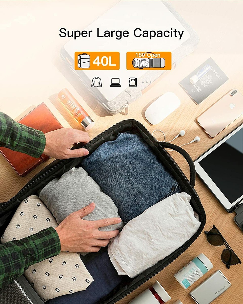 40L Carry On Travel Backpack Cabin Luggage Rucksack Flight Approve