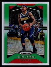 2019-20 Panini Prizm NBA #208 Isaiah Thomas Green Prizm Parallel Denver Nuggets