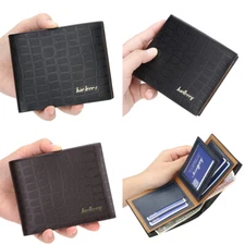 Mens RFID Blocking Bifold Wallet Front Pocket Leather Wallets Credit Card Holder