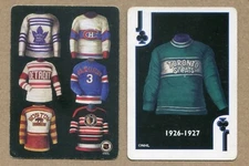 NHL TORONTO St PATS 1926 - 27 Hockey Jersey JACK of CLUBS SWAP PLAYING CARD