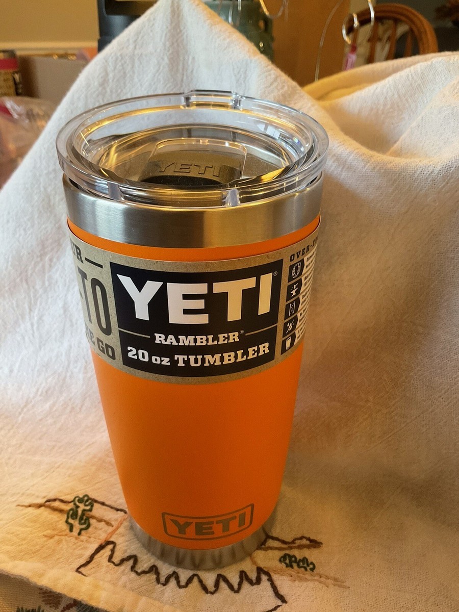 Yeti King Crab Orange 20 Oz RAMBLER - Discontinued - RARE