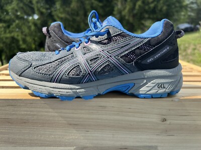 【レア】Asics korea Gel-Venture 6 cream blue ASICS Kids Gel-Venture 6 GS Blue Harmony/Pink Running Shoes