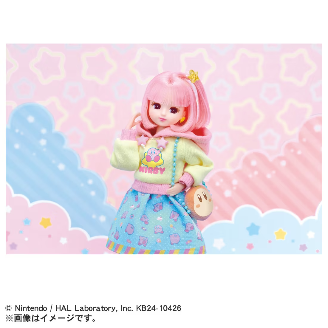 Presale Kirby's Dream Land x Licca-chan Doll Figure Takaratomy