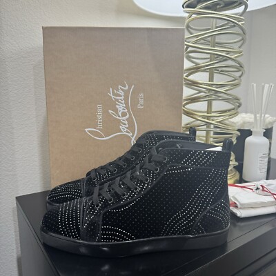 black high top louboutins