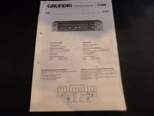 Manuale di servizio originale schema elettrico Grundig V 1700