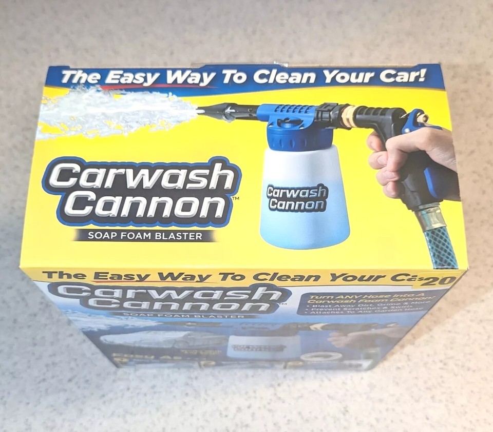 Ontel Carwash Cannon Soap Foam Blaster Hose Nozzle Spray Gun