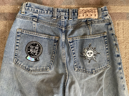 Esprit Vintage Jeans size 7 High Waisted Tapered Mom Medium Wash Denim 90s - Picture 6 of 7