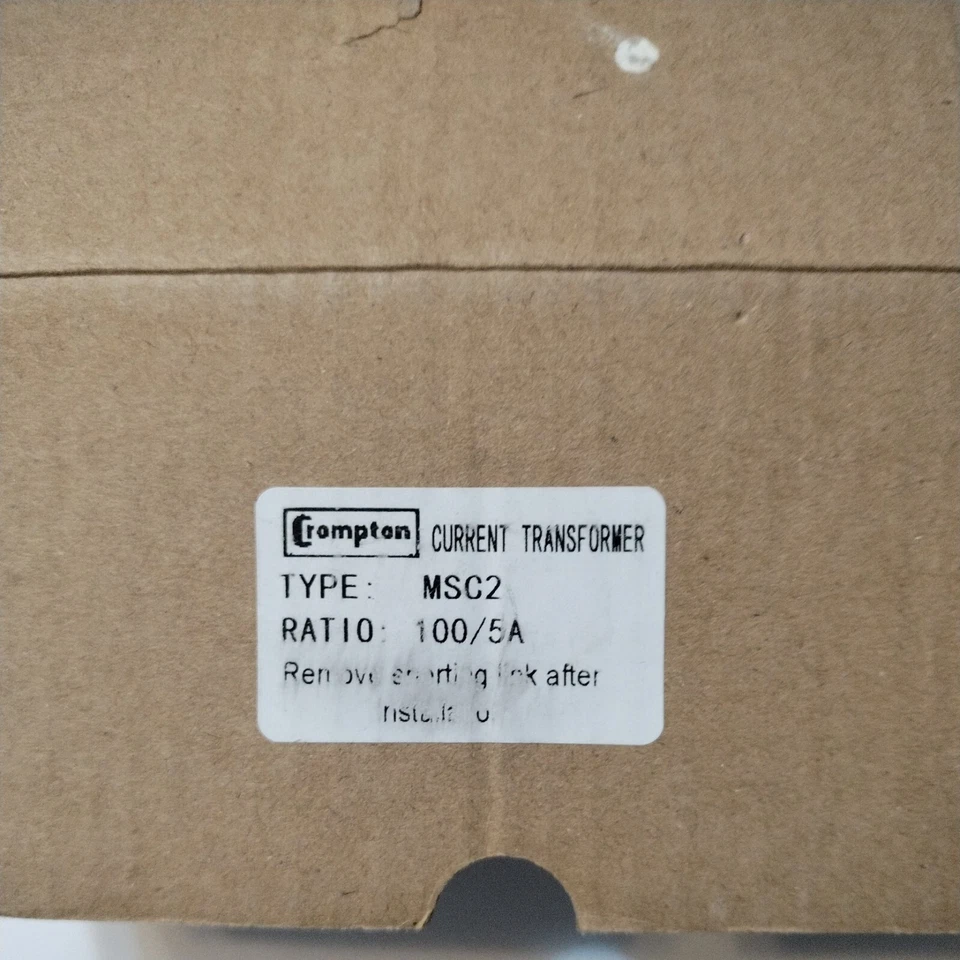 Crompton Current Transformer MSC2 (100/5A) Brand New - Image 3 of 3
