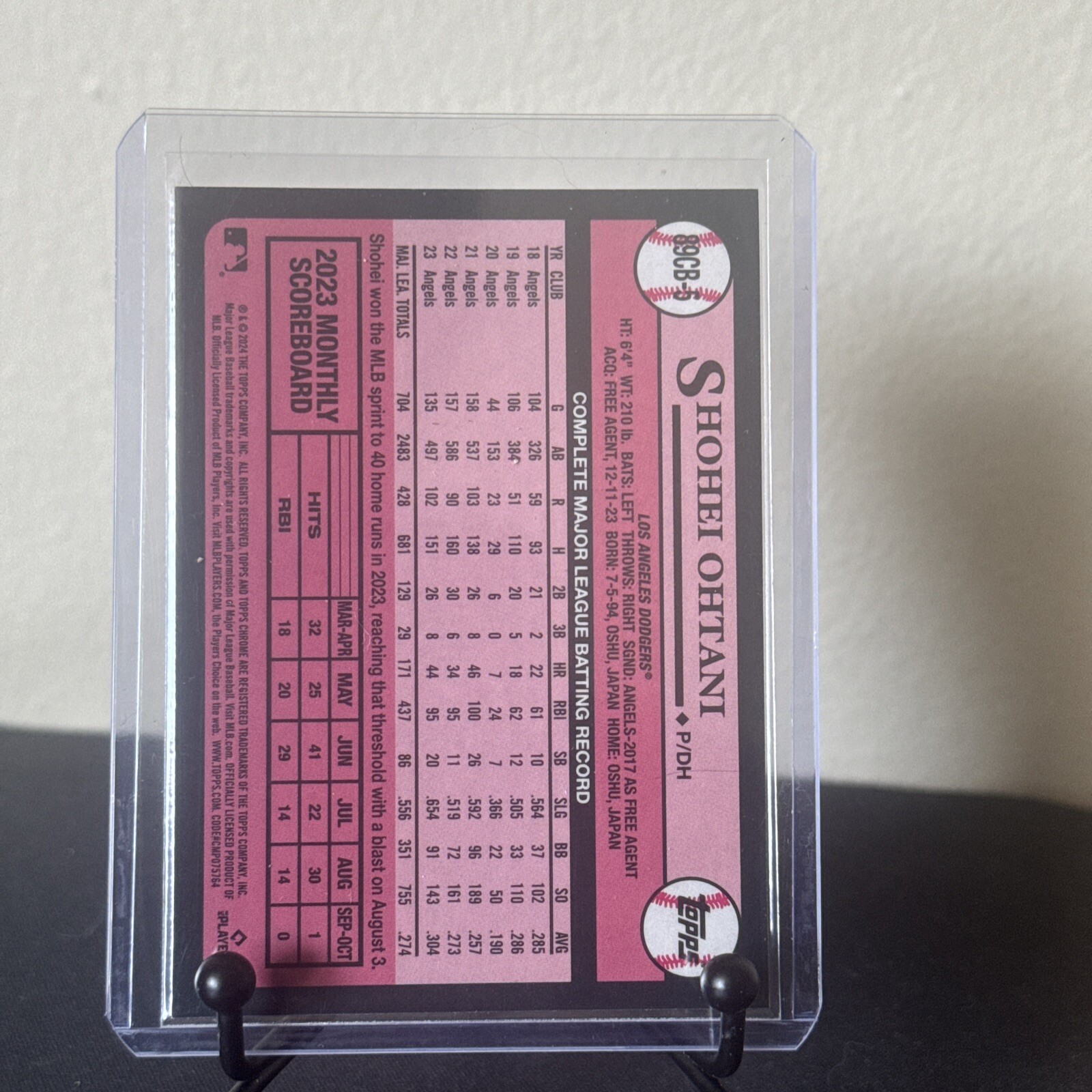 Shohei Ohtani 1989 Insert 2024 Topps Chrome Baseball LOS ANGELES