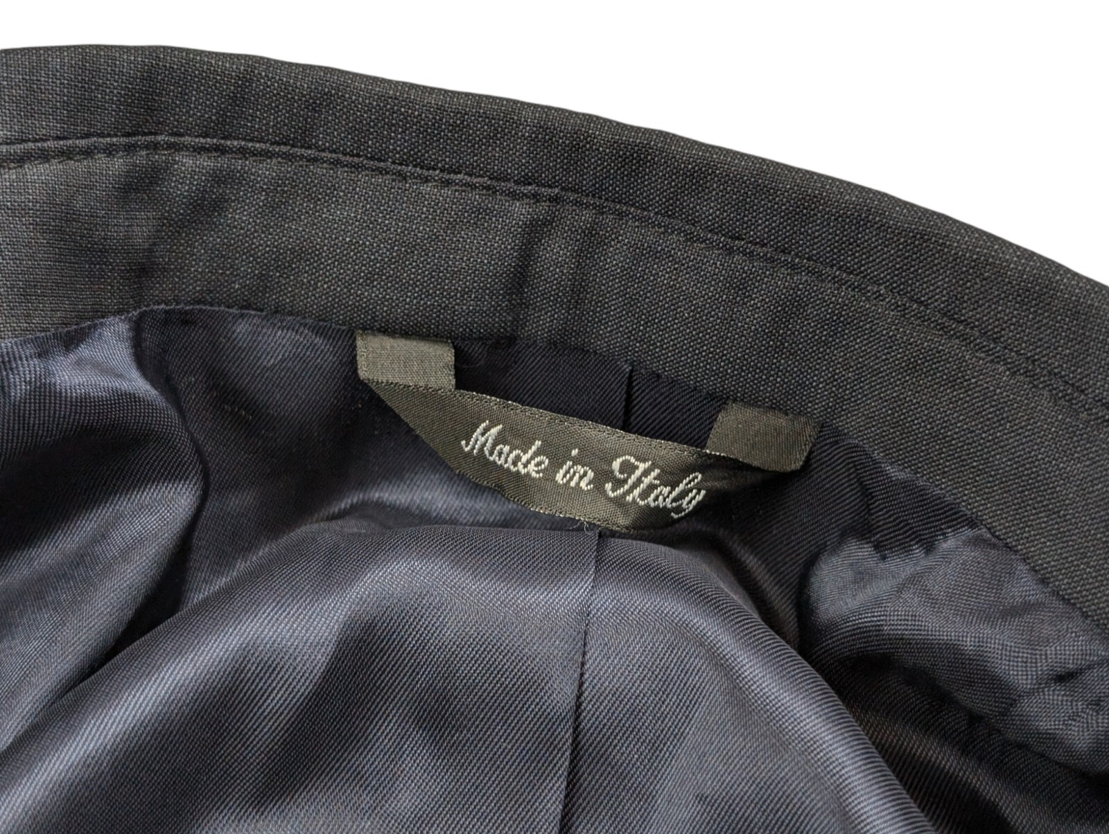 Giacca Blazer Yves Saint Laurent Uomo 42R Super 120s Lana Petto Singolo Navy