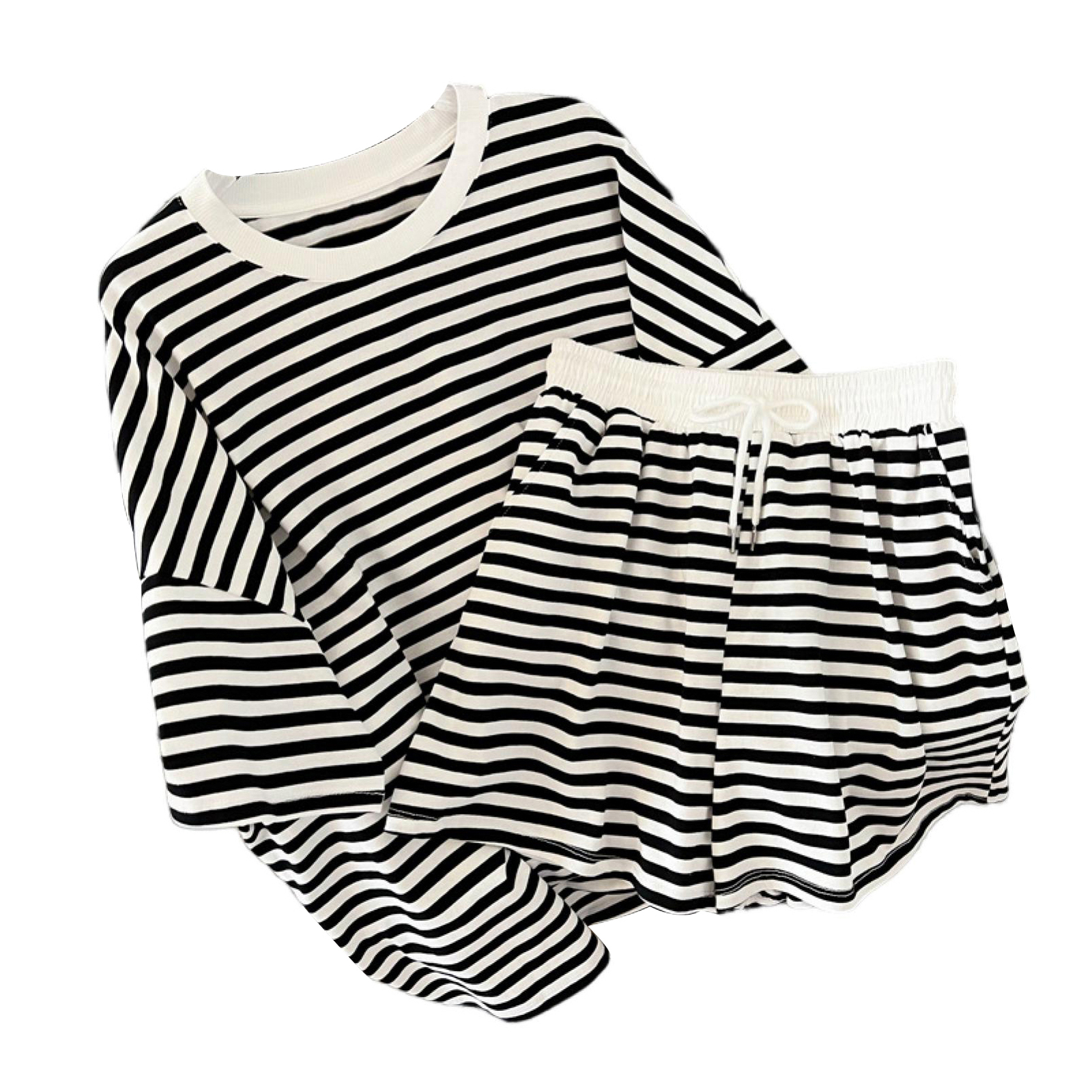 Women Tshirt Shorts Suit Short Sleeves Streetwear Ladies Casual Tee