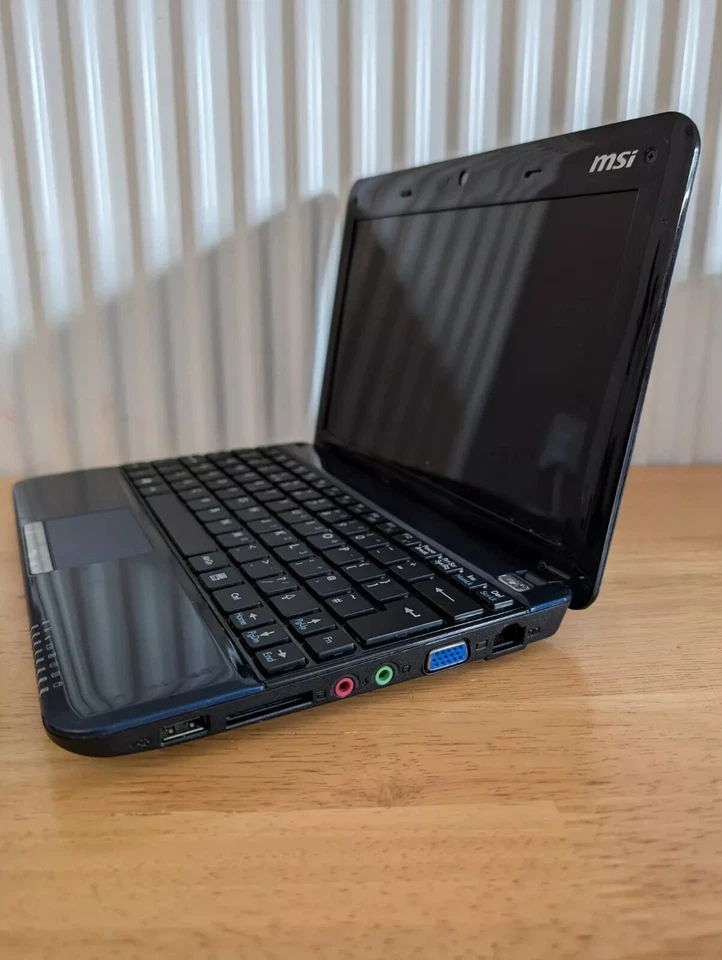 MSI Wind U135 Netbook Intel Atom 2GB RAM 160GB HDD Win 7  - For Spares Repair - Image 4 of 4