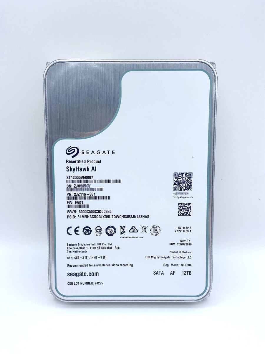 ピ*ಣ様 Seagate Skyhawk 12TB ST12000VX0007 Seagate SkyHawk Surveillance ST12000VX0007 12TB SATA 3.5