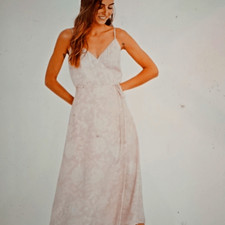 Madewell Crepe Cami Wrap Dress XS