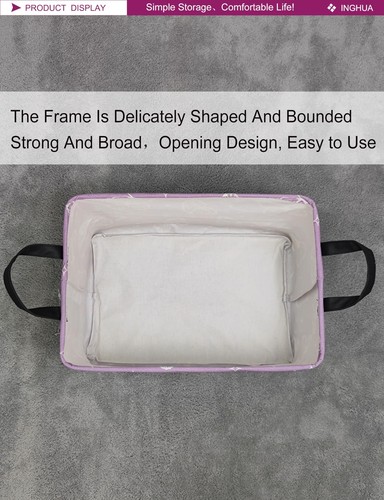 Rectangular Storage Basket Fabric Organizer Bin For Toysbooksclothesgiftspets Fo - Picture 7 of 7