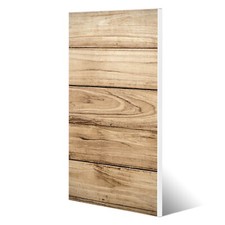 banjado Design Magnettafel aus Metall magnetische Pinnwand Motiv Holzplanken