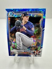 2021 Bowman Chrome Sapphire Forrest Whitley Refractor #BCP-9 Prospect Astros