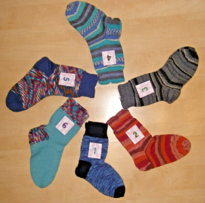 Warme KINDER-SOCKEN Wollsocken Handgestrickt Gr. 26/28 bis Gr. 35/36 Winter NEU