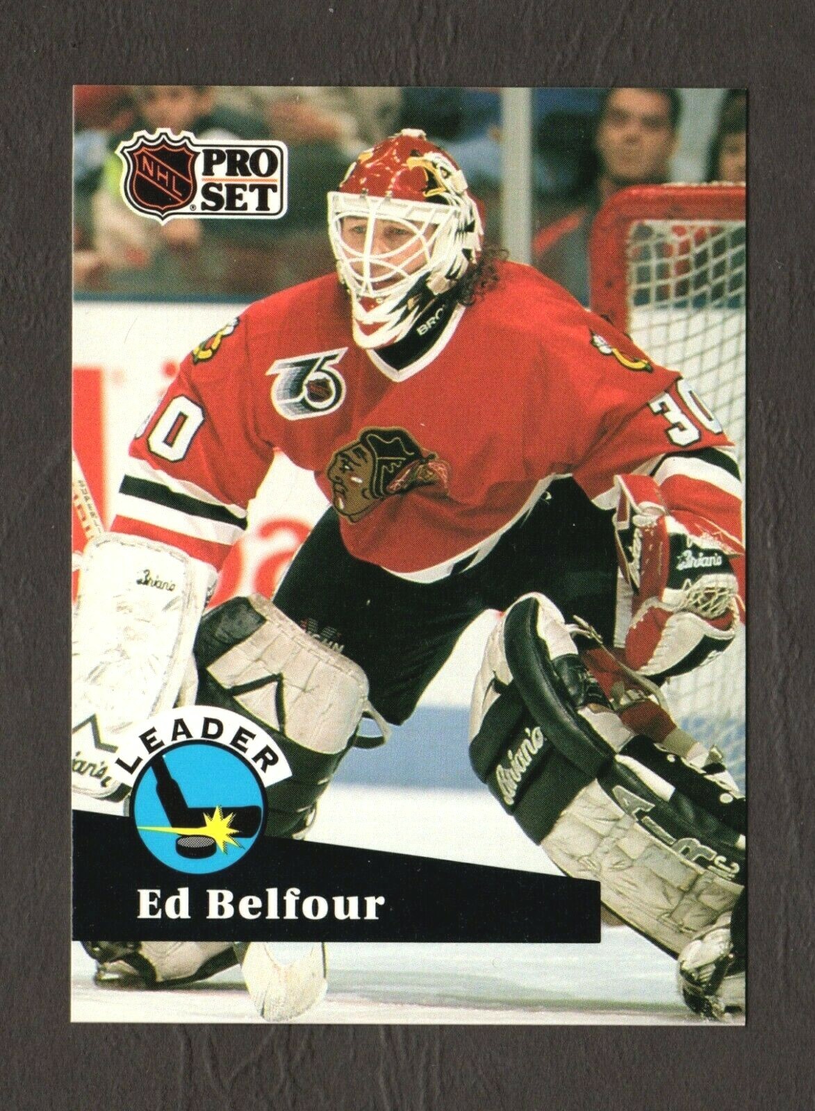 1991 Pro Set Leader Hockey Card #600 Ed Belfour Chicago Blackhawks #F31158  | eBay