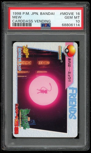 Pokemon Japanese Carddass Movie 16 Mew 1998 Card Bandai PSA 10 68806114
