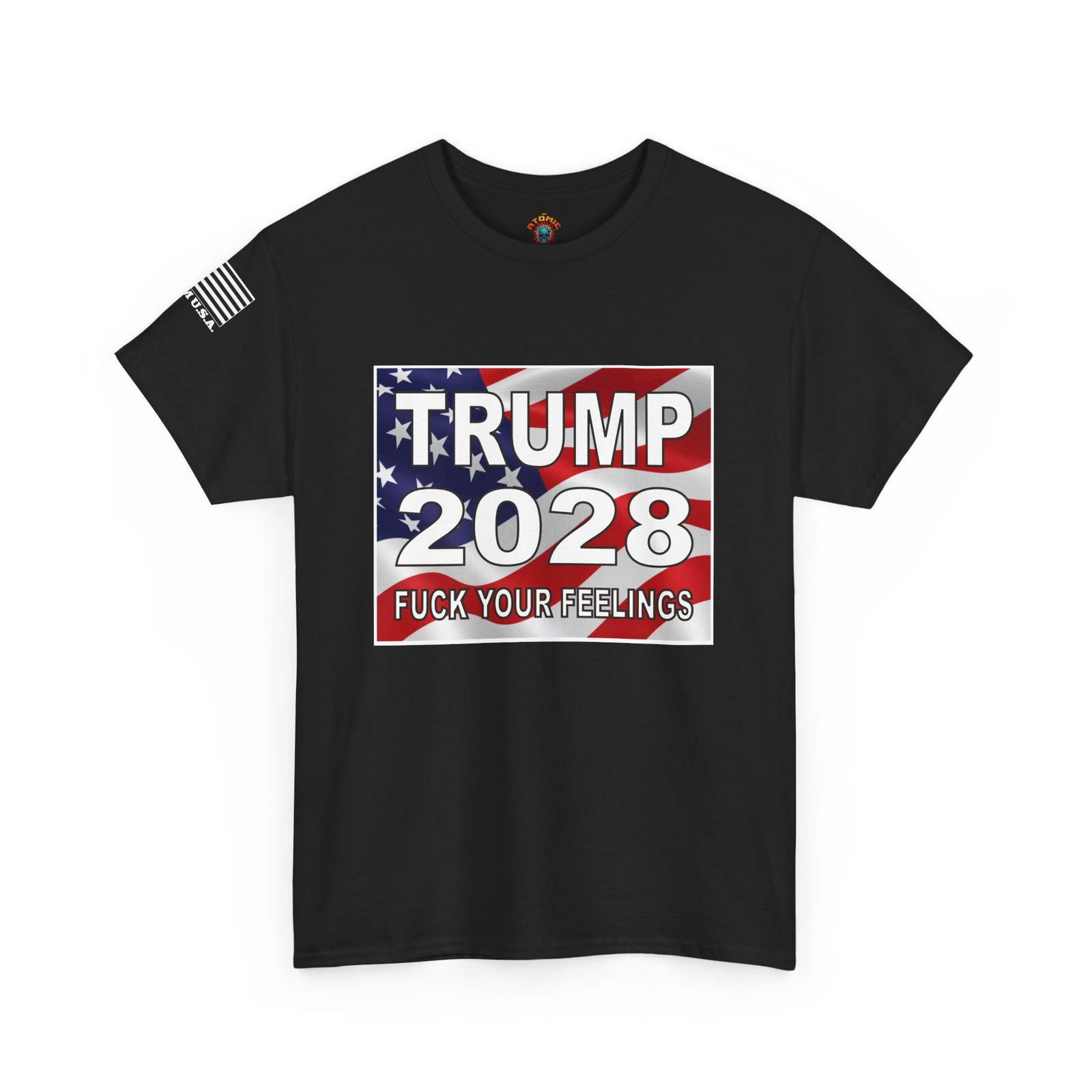 Trump 2028 Unisex Heavy Cotton Statement Tee - Bold Political Shirt