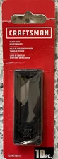 10-Pack Craftsman Heavy-Duty Carbon Steel Utility Blades- CMHT11921T- NEW
